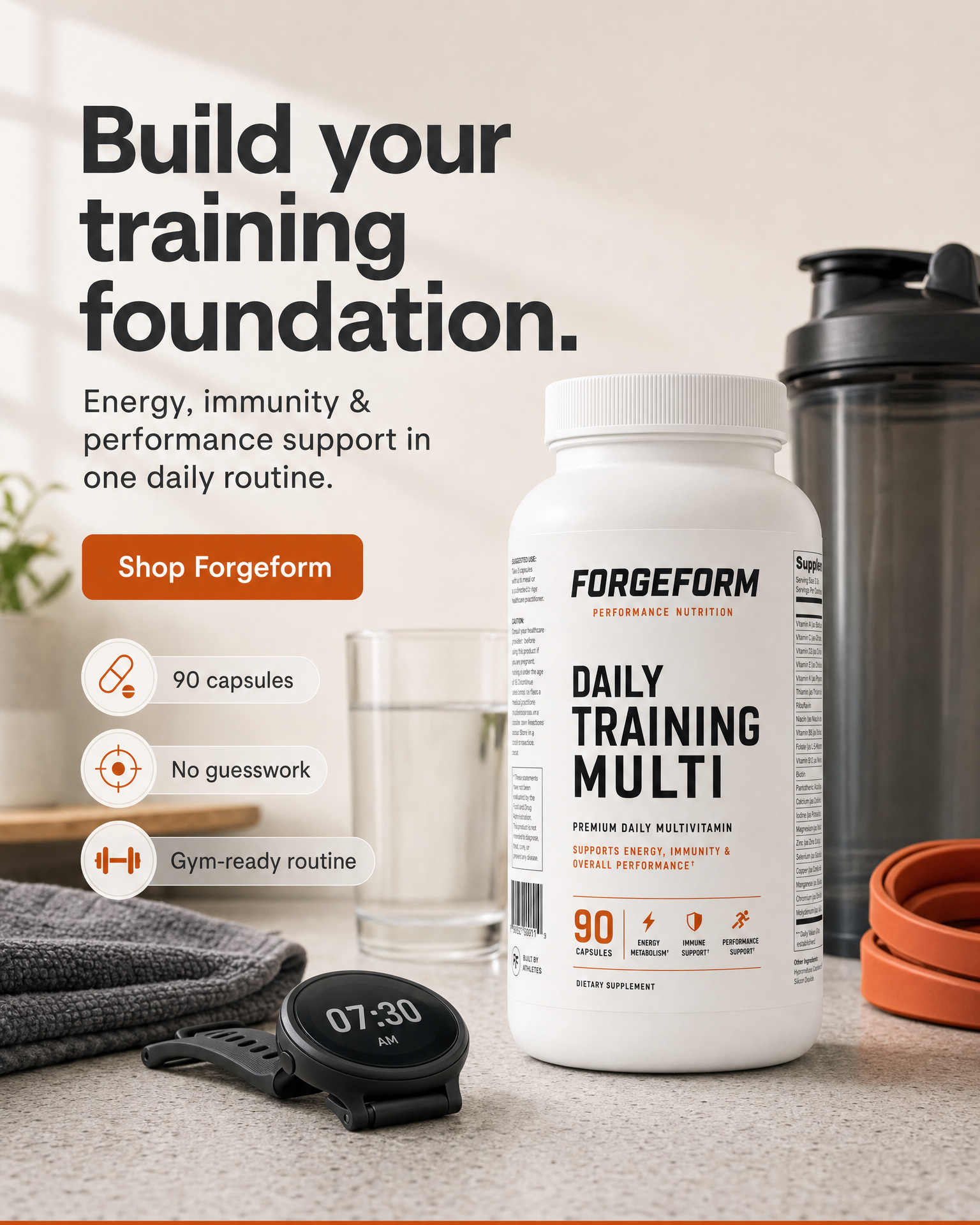 FORGEFORM Daily Training Multi product ad concept