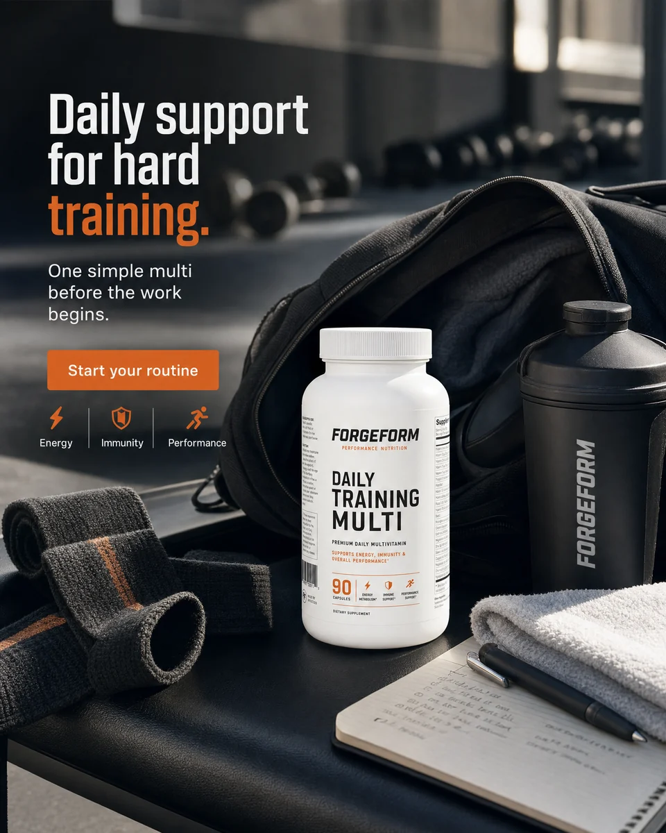Forgeform gym performance supplement concept