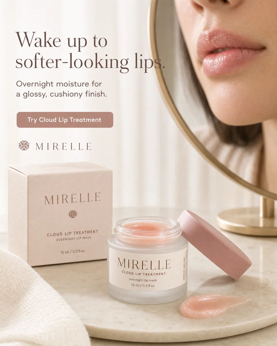 Mirelle lip treatment beauty proof concept