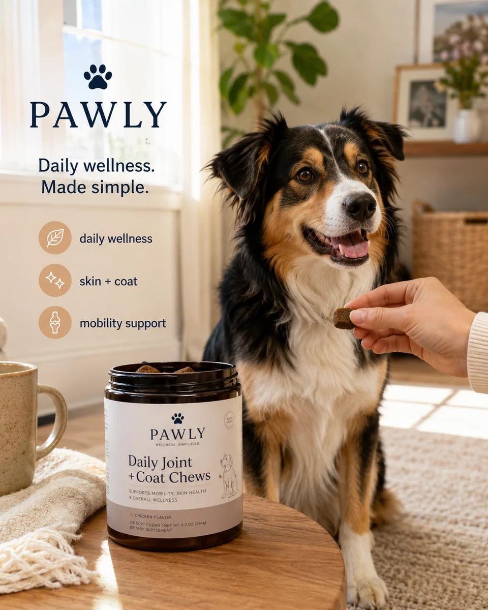 Pawly daily pet wellness concept